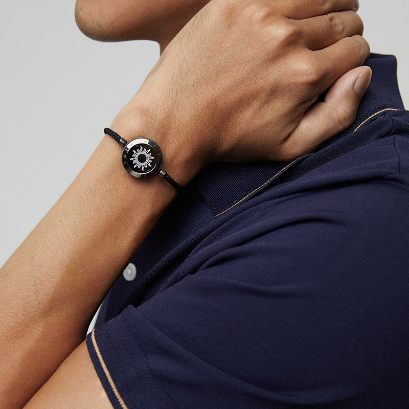 Sol & Pulseiras Moon Touch com Corda Milan (Preto+Marrom)