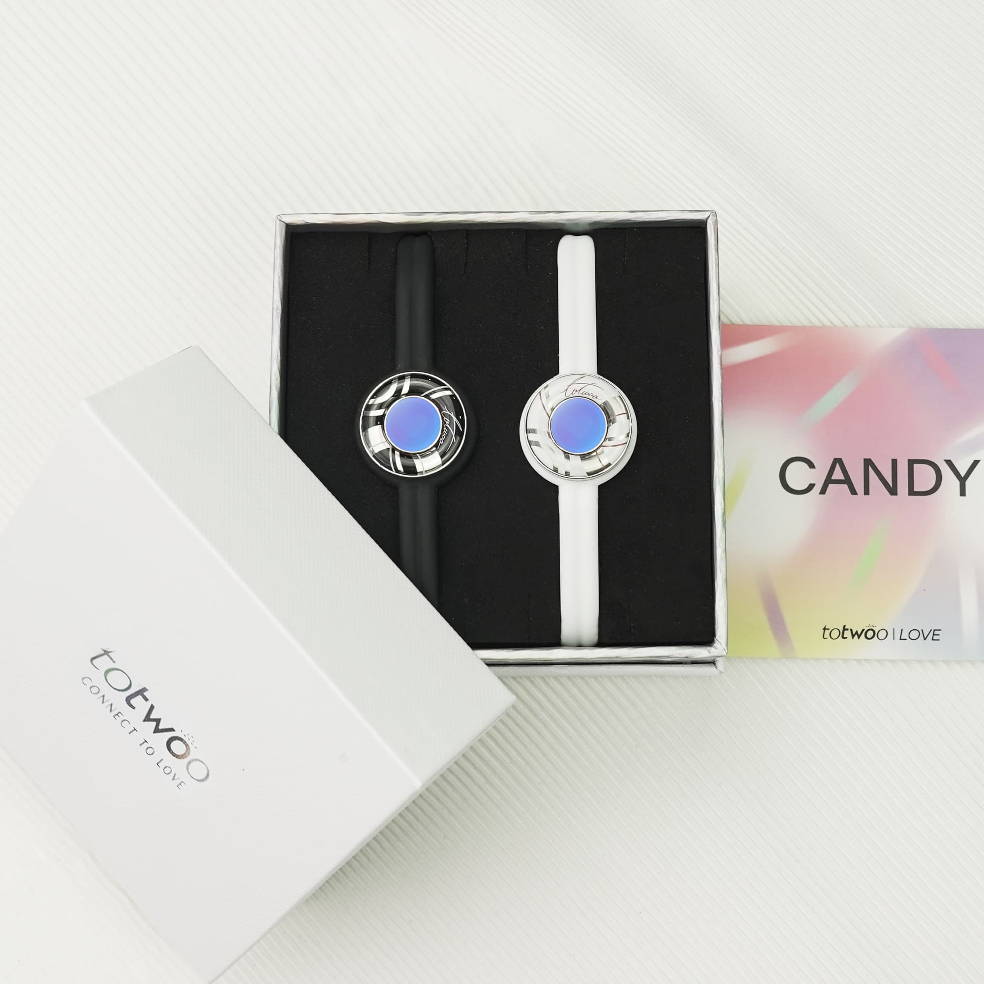 Candy Wave Touch Bracelets (Black+White)