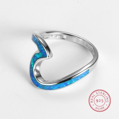Blue Wave Ring