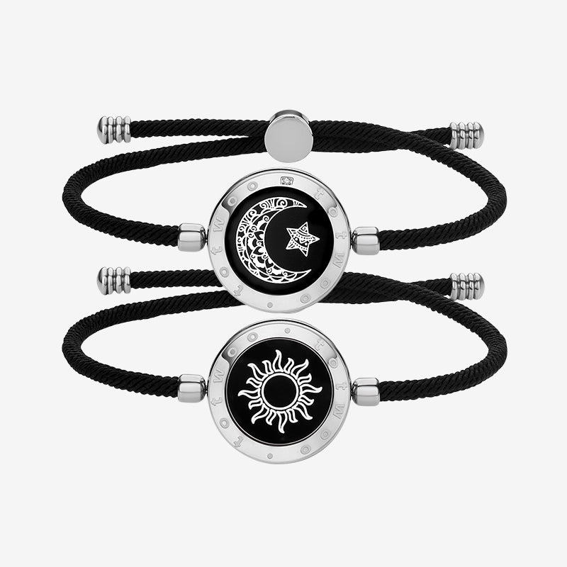 Totwoo Sun&Moon Touch Bracelets with Milan Rope Set