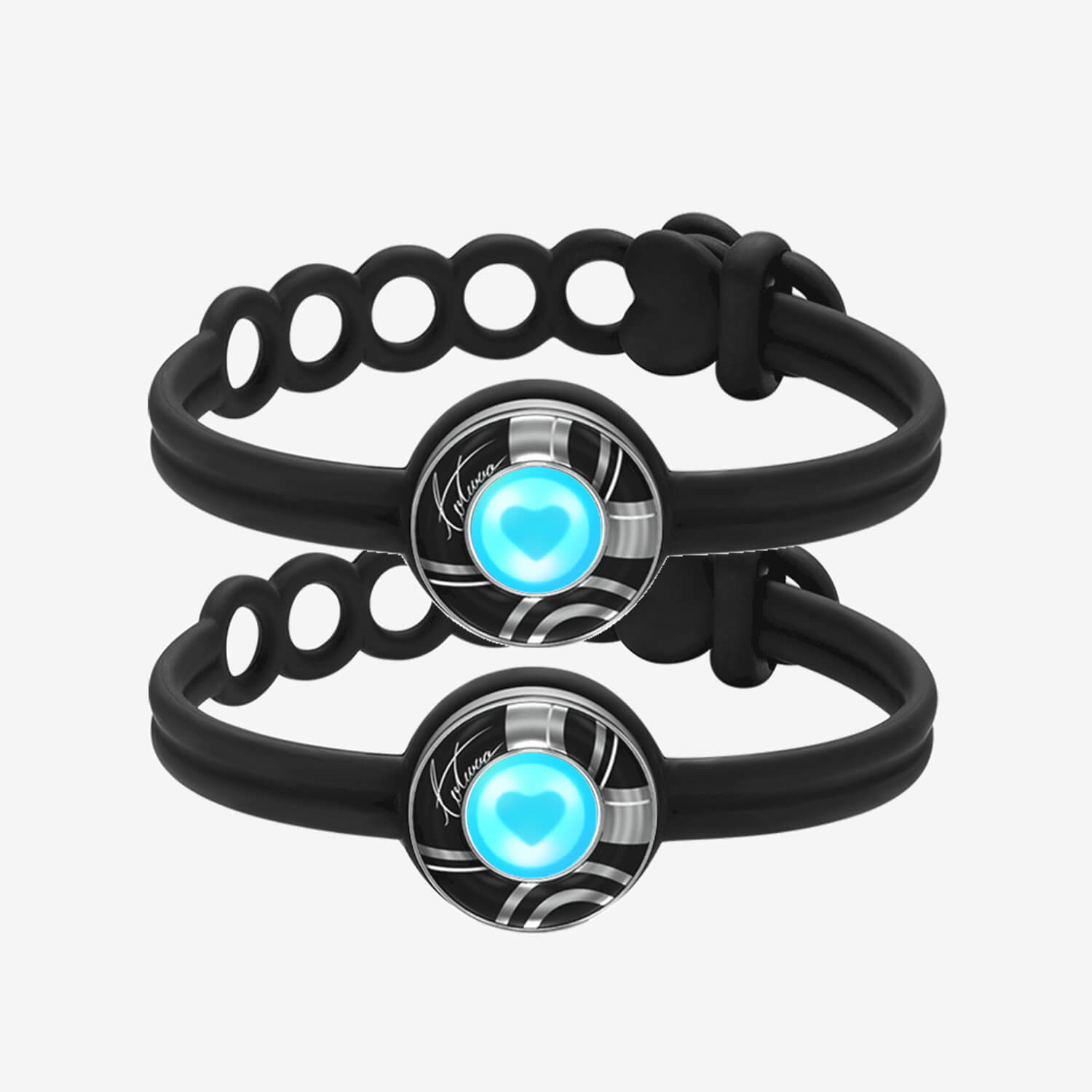 Candy Wave Touch Bracelets (Black+Black)