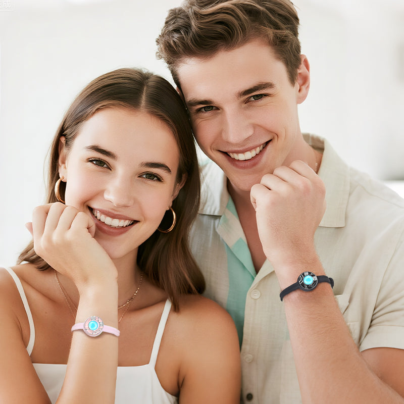 Candy Wave Touch Bracelets (Black+Pink)