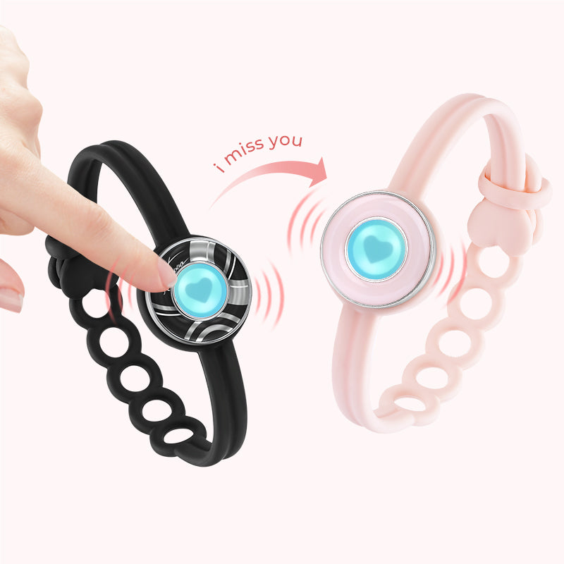 Candy Original & Wave Touch Bracelets (Black+Pink)