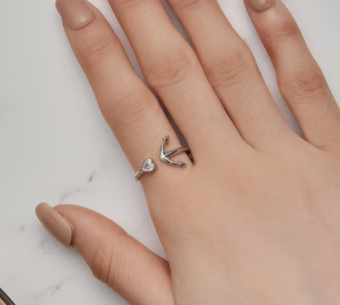 Anchor Compass Ring