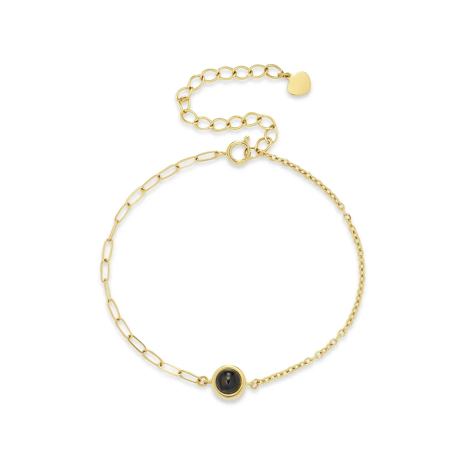 Custom Dual Chain Photo Bracelet