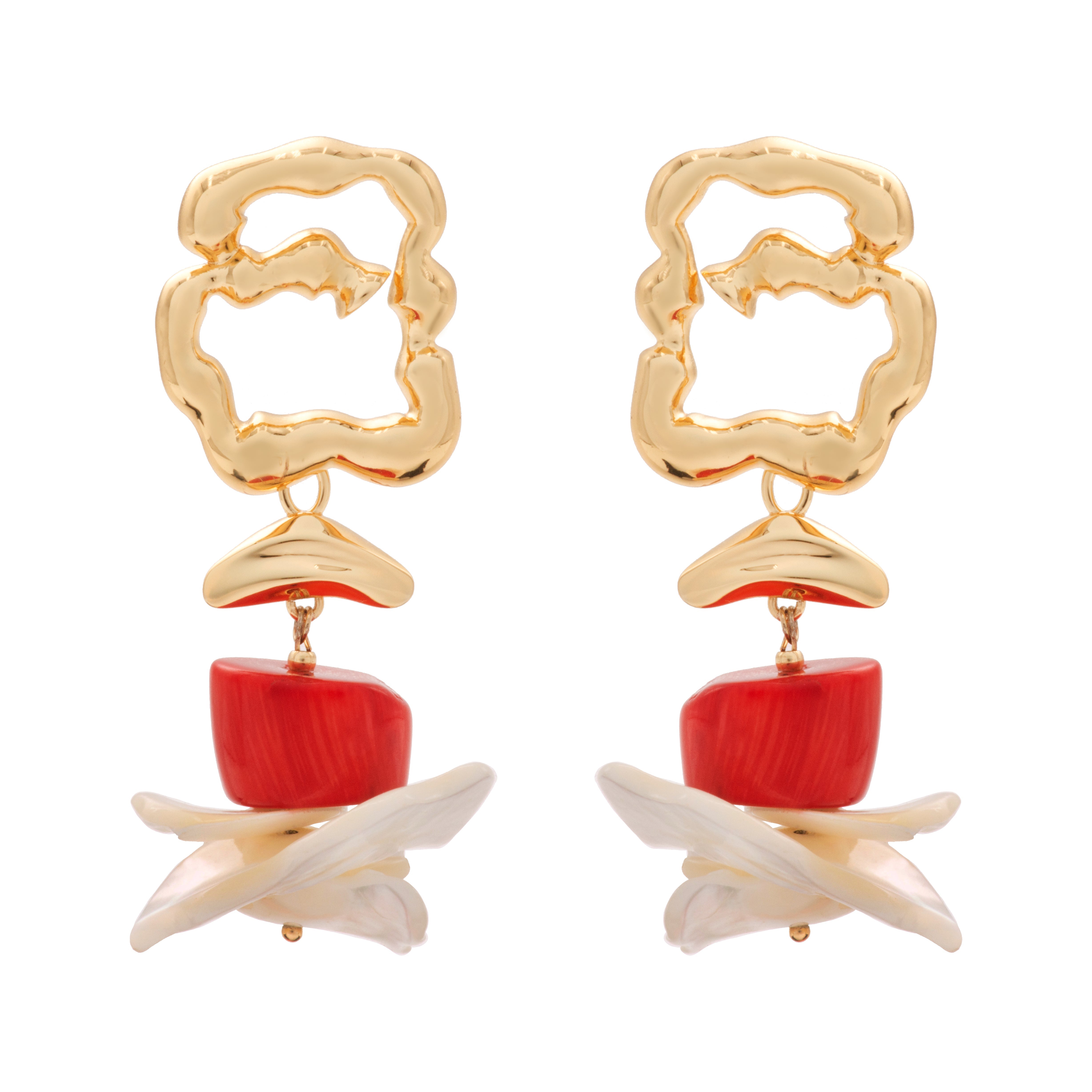 Ocean Coral Earrings