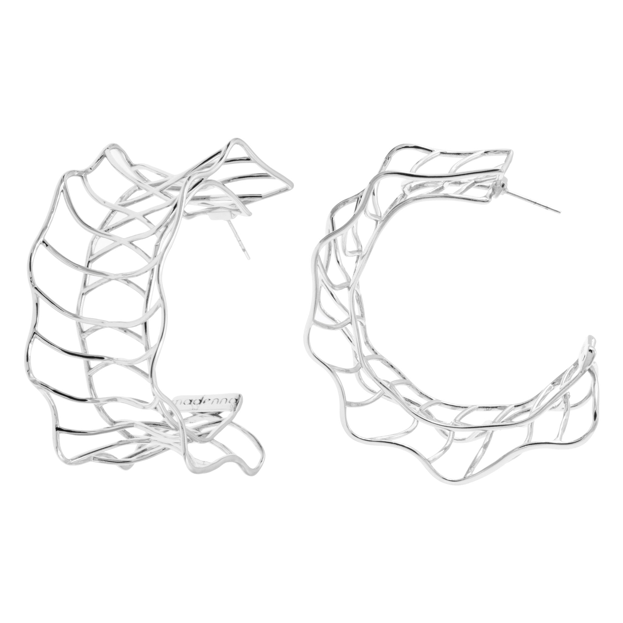 Silk Hoop Earrings