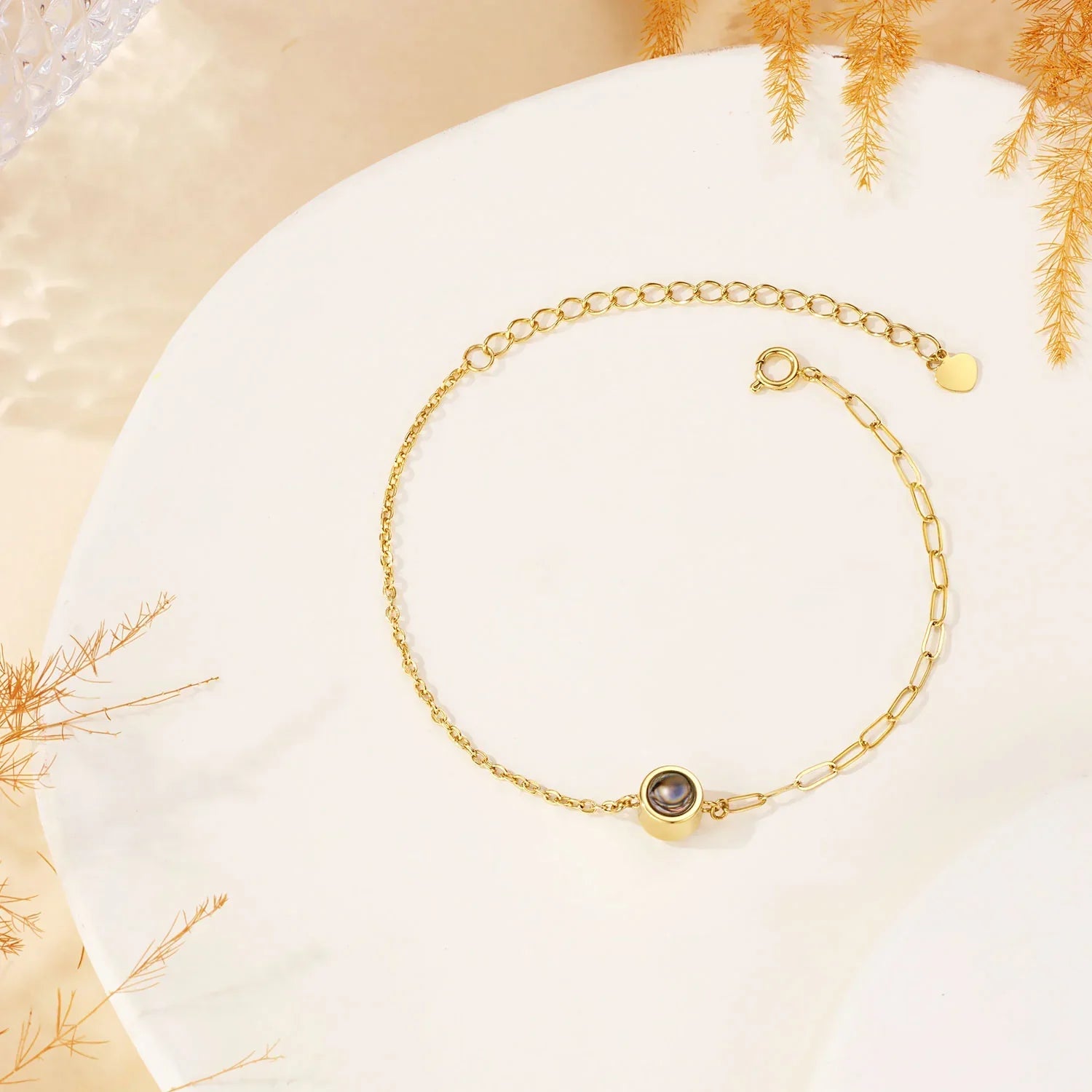 Custom Dual Chain Photo Bracelet