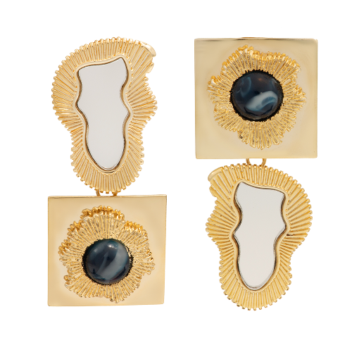 Asymmetric Duality Earrings