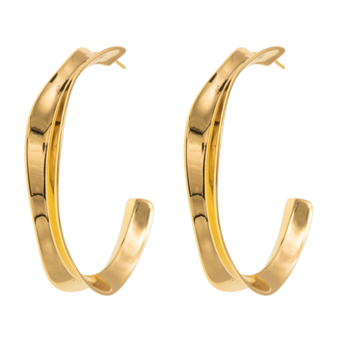 Reflection Hoop Earrings