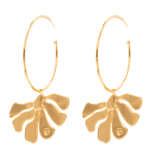 Petal Hoop Earrings