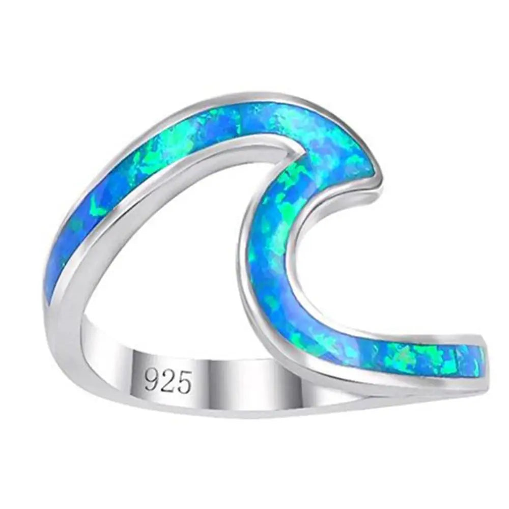 Blue Wave Ring