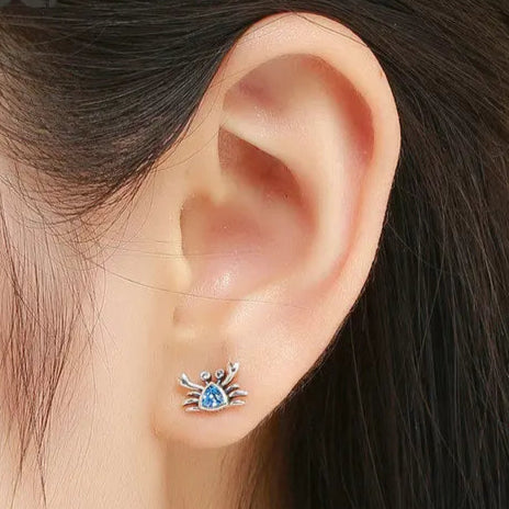 Ocean Jewel Crab Earrings