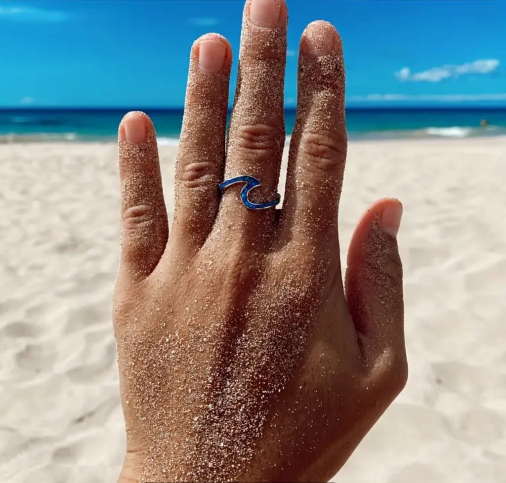 Blue Wave Ring