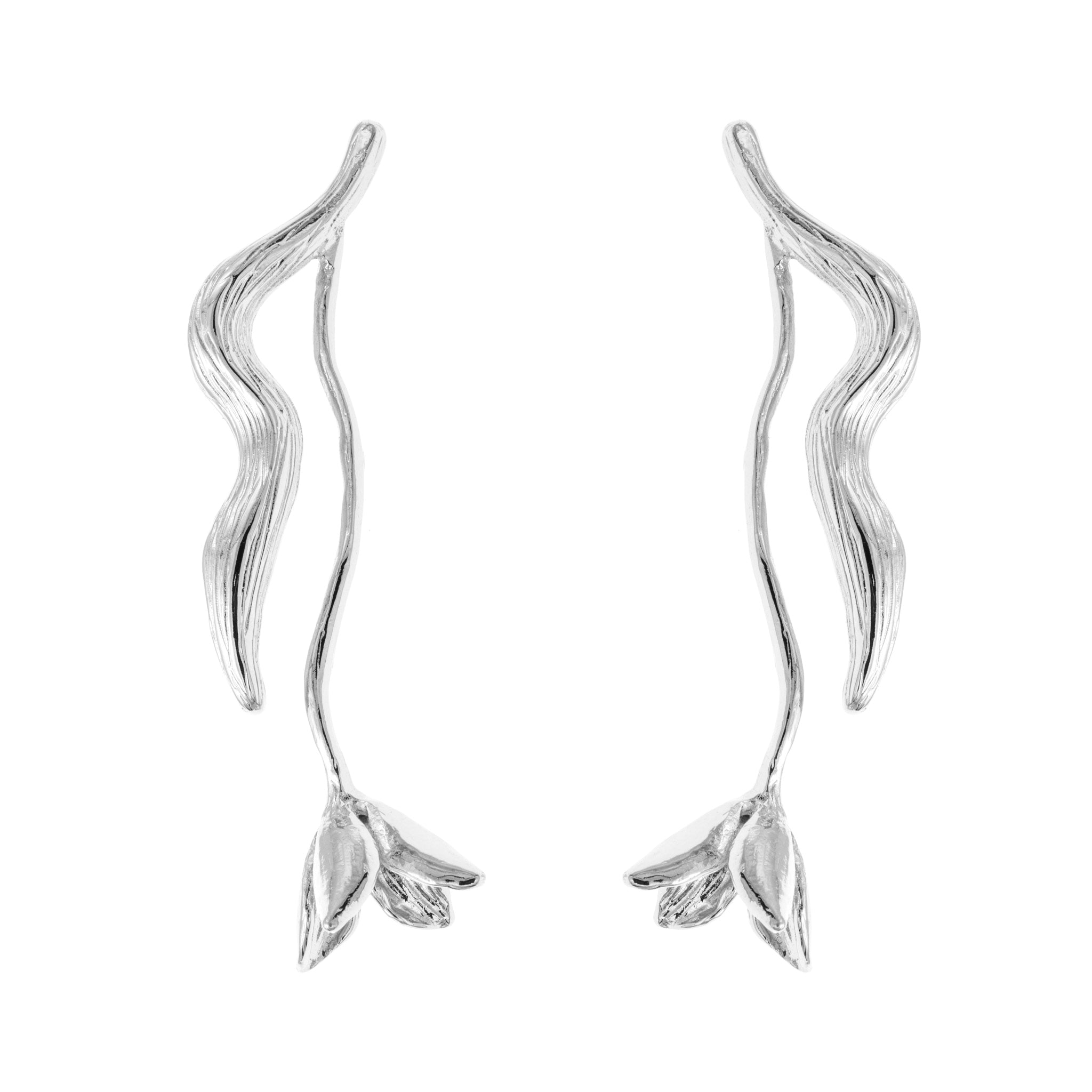 Long Desert Rose Earrings