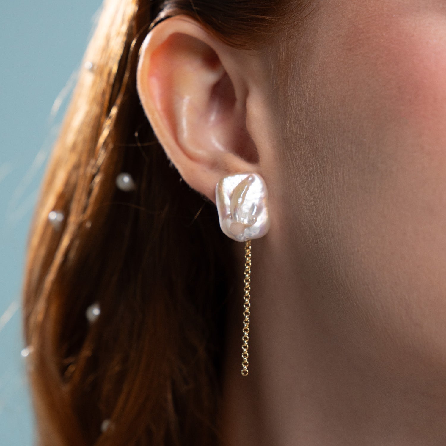 Acqua Chain Earrings