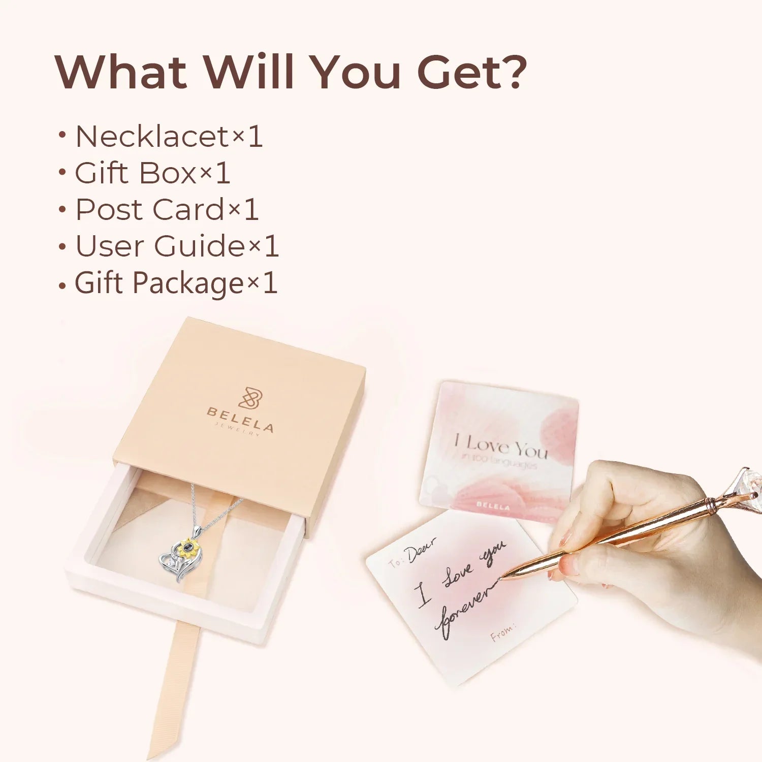 Personalized 925 Silver Sunflower Projection Photo Necklace