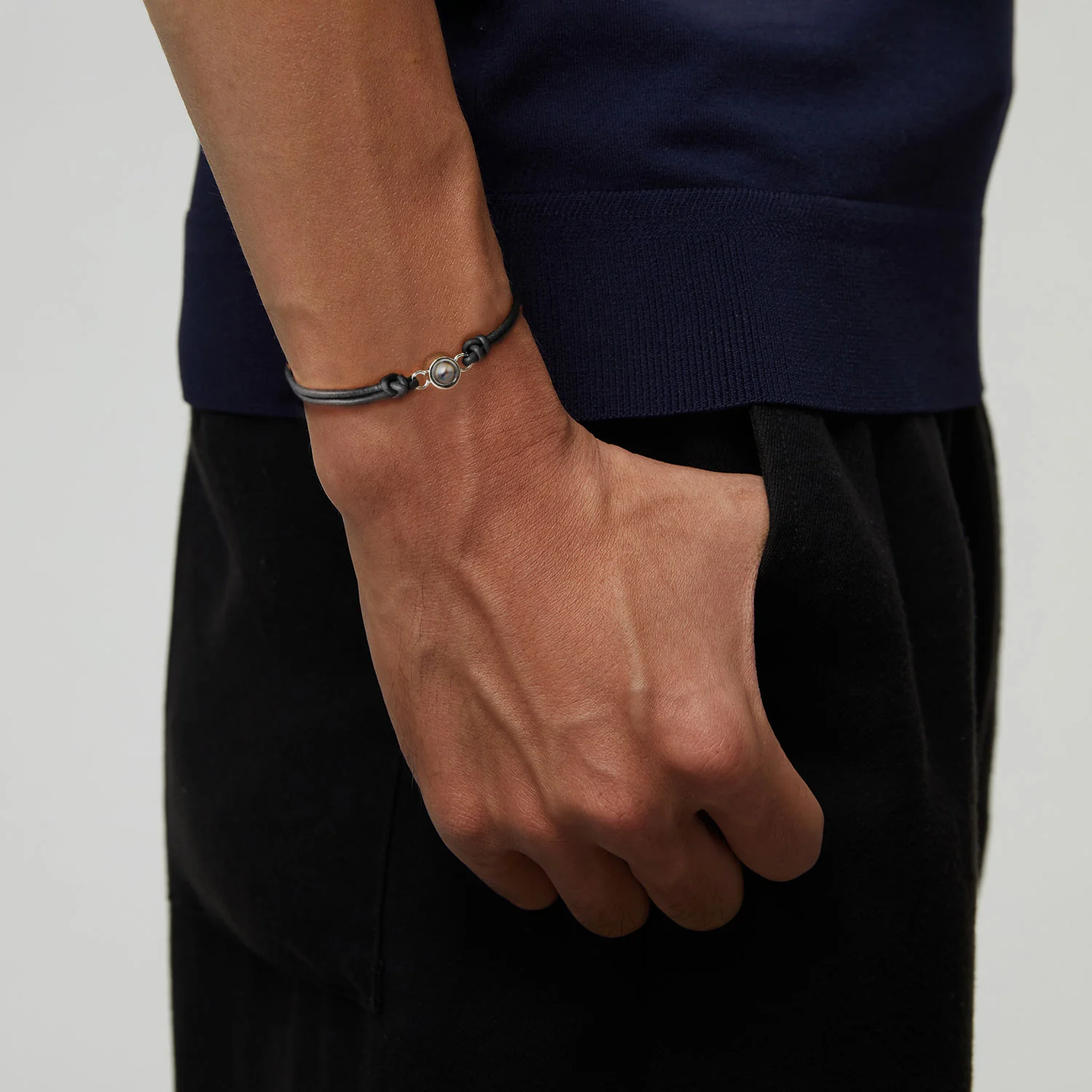 Personalized Genuine Leather Photo Bracelet