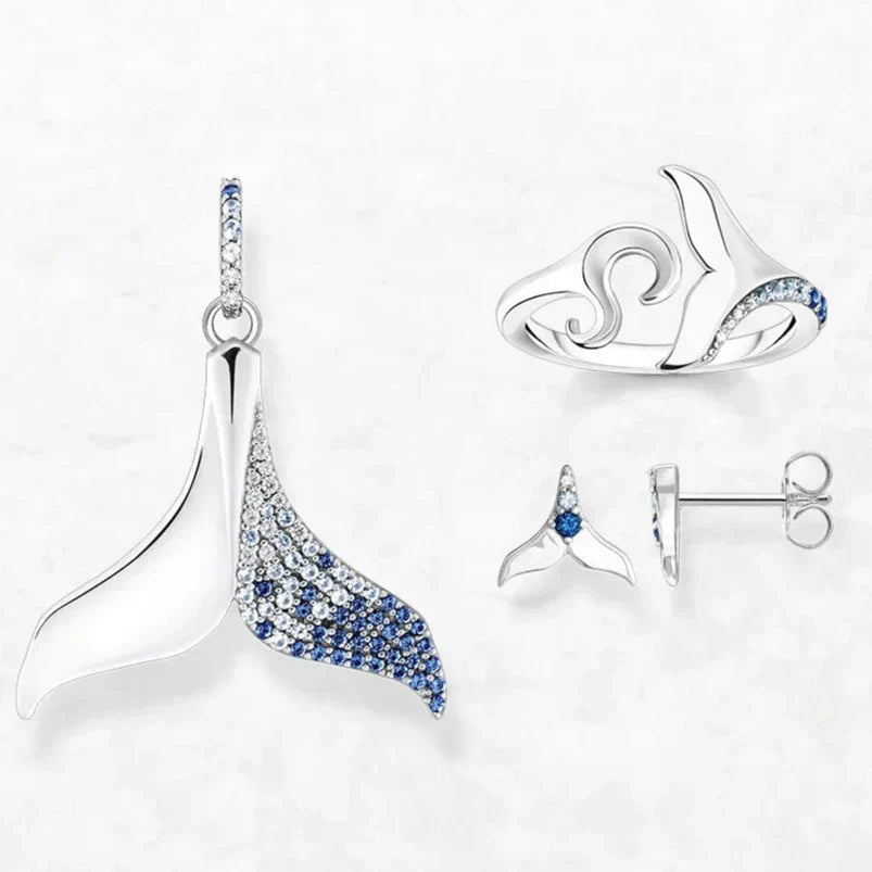 Dolphin Tail Jewelry Set