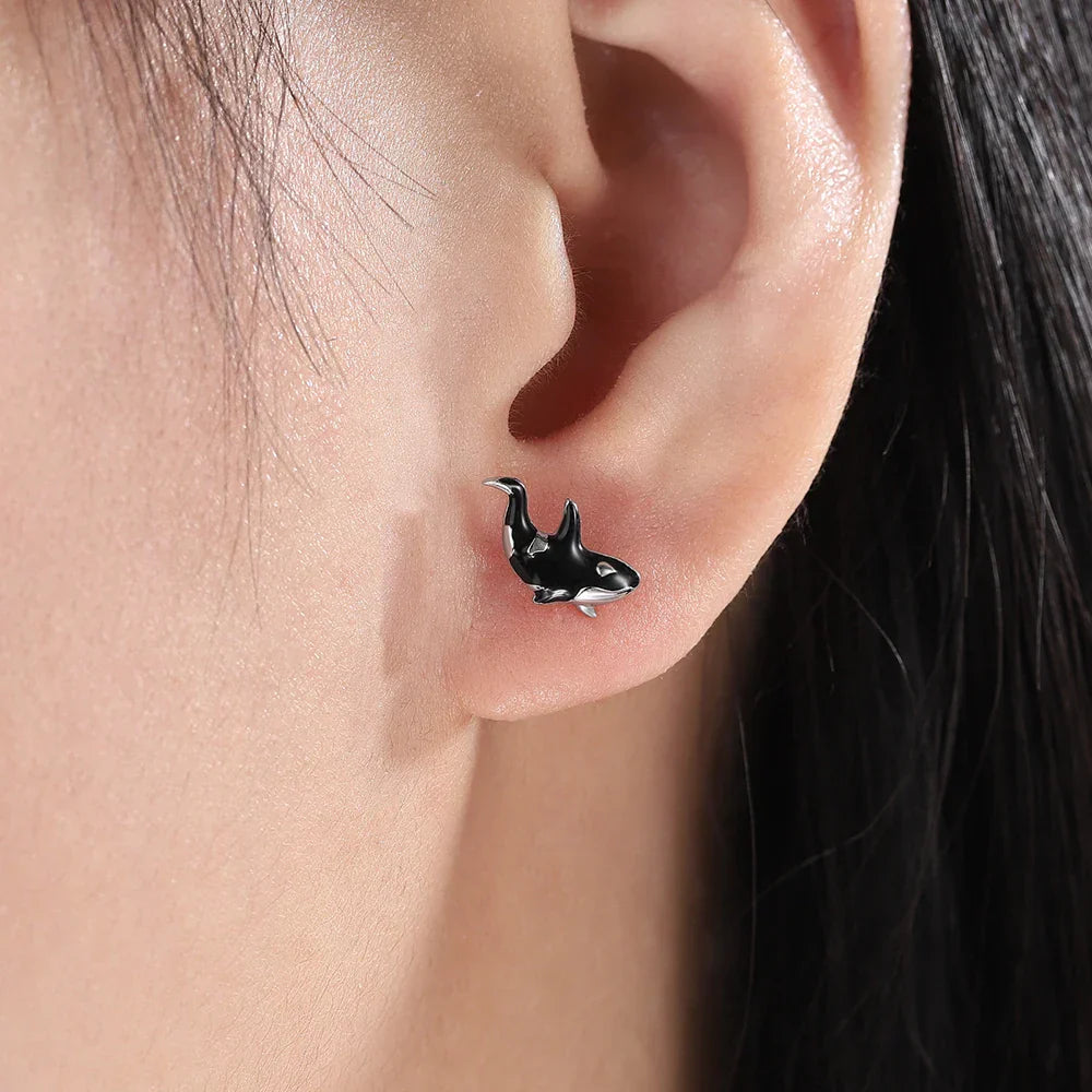 Killer Whale Earrings