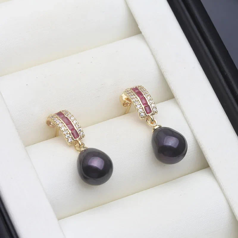 Valén – 925 Sterling Silver Natural Freshwater Pearl Earrings