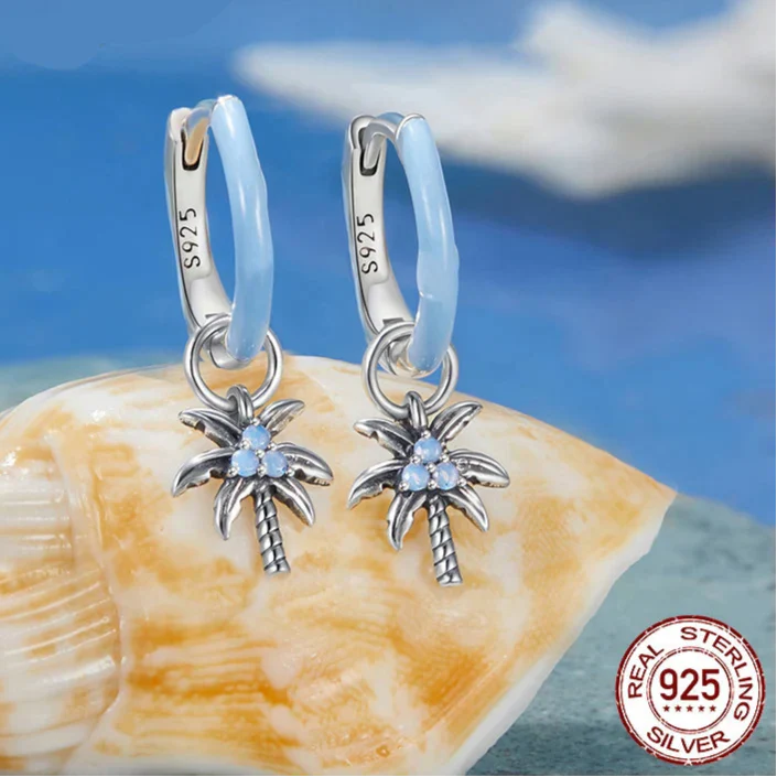Tropical Palm Earrings