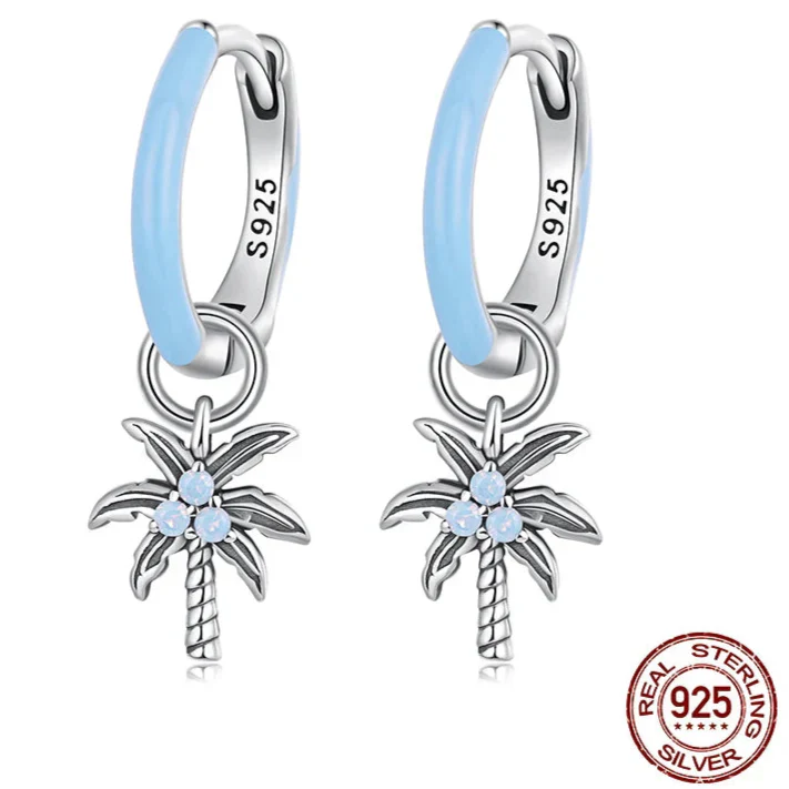 Tropical Palm Earrings