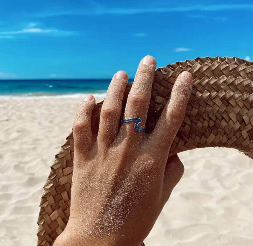 Blue Wave Ring