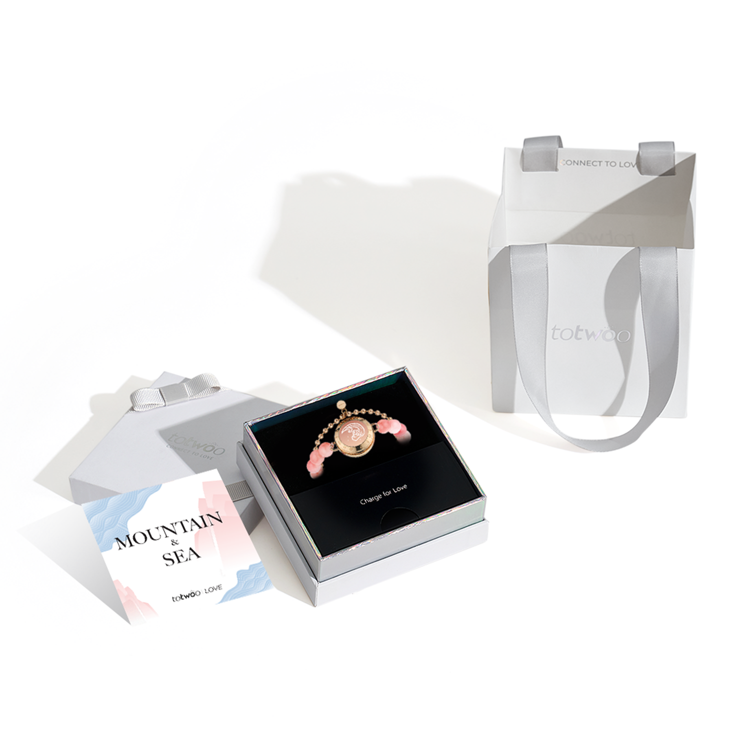 Sea Touch Beaded Bracelet with Pink Persian Jade