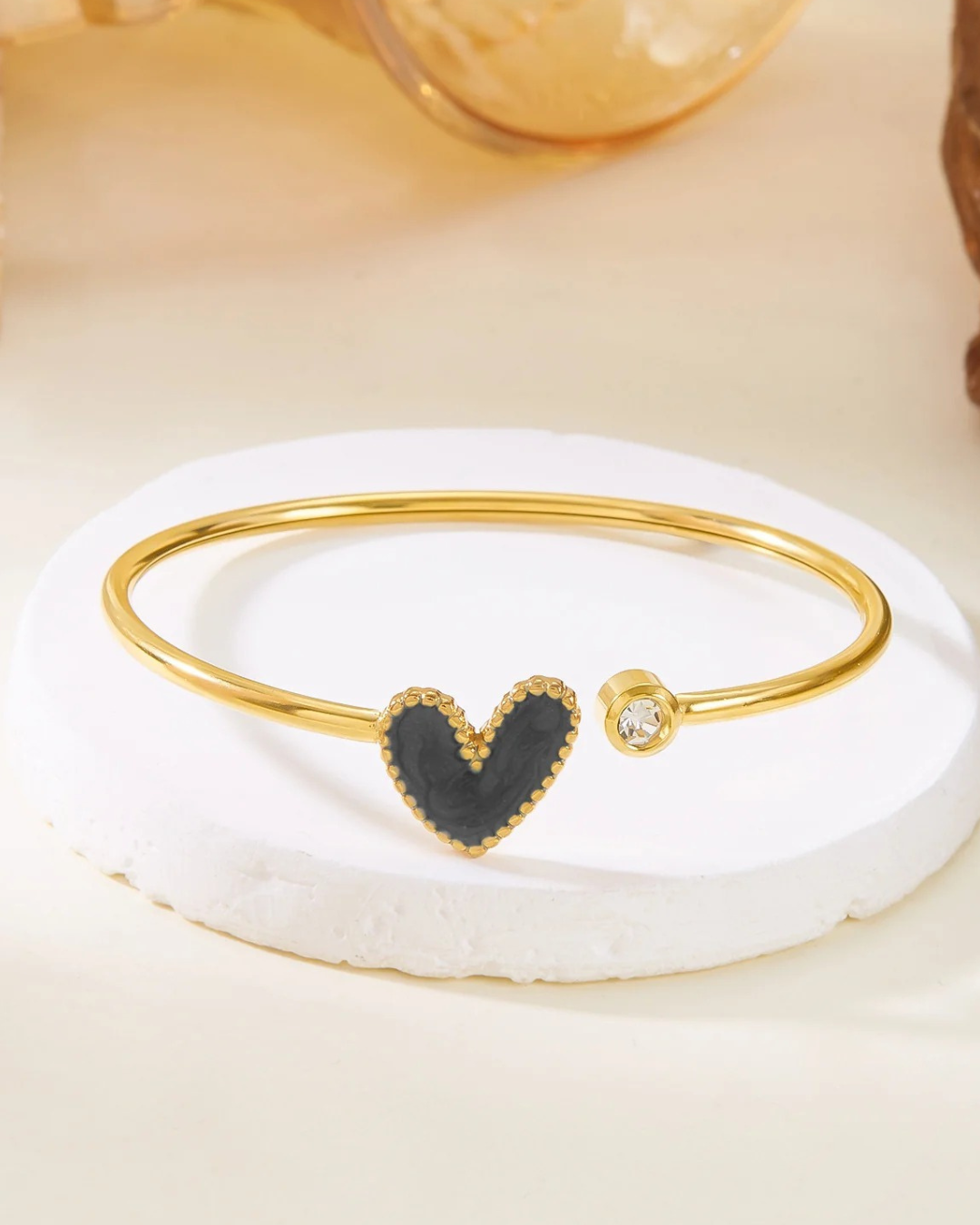 Cuoréa Pulseira Coração Dourada Serenyah