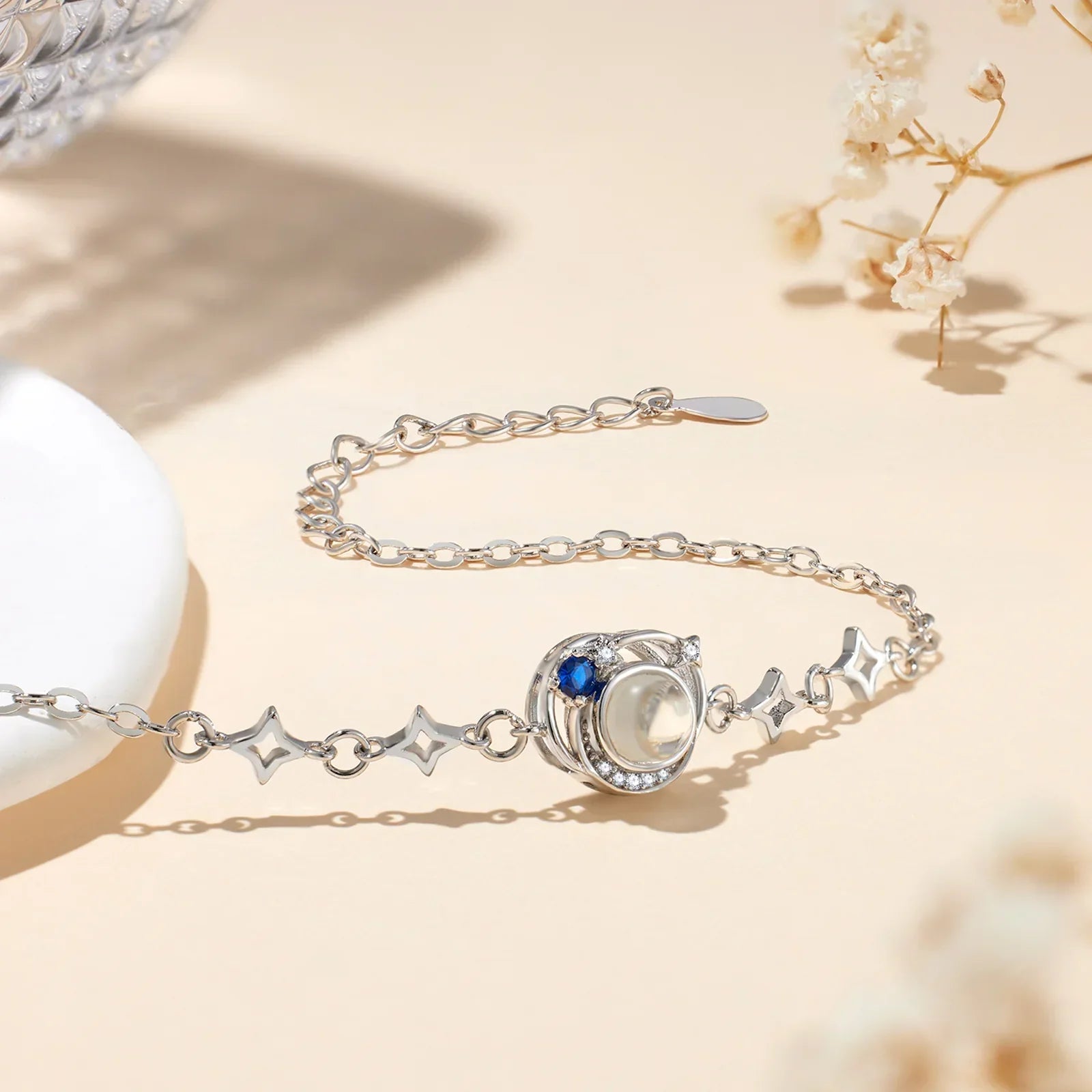 Starry Sky 925 Silver Photo Bracelet