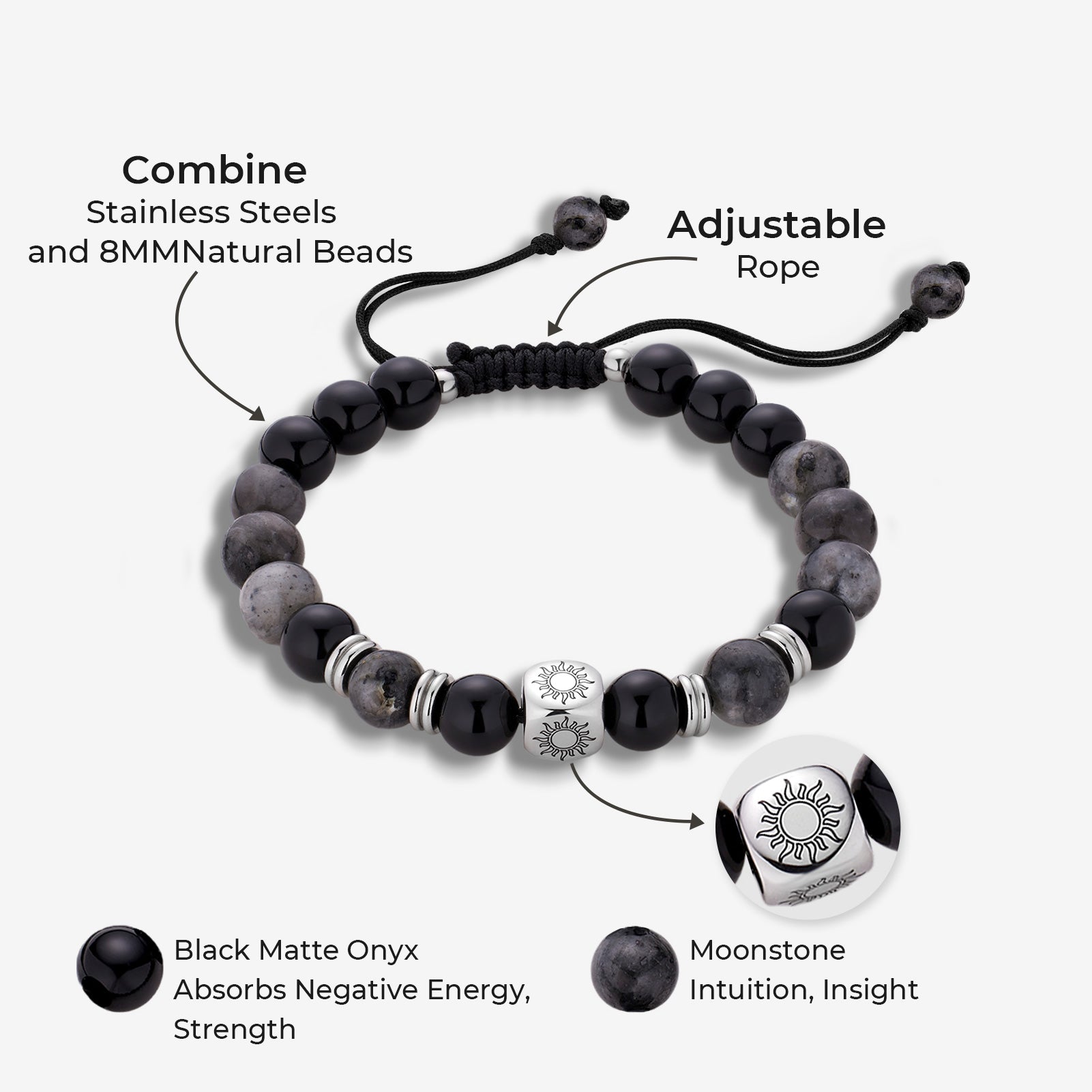 Sun&Moon Celestial Bond Beaded Bracelets