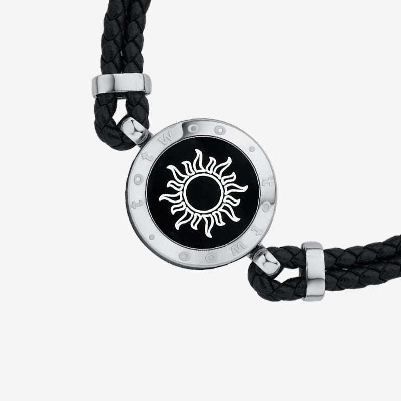 Sun & Moon Touch Bracelets (Snake Chain + Braided Cord)