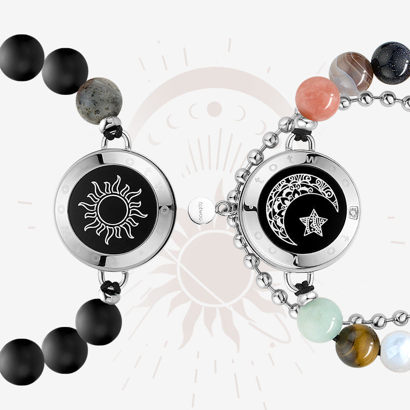 Sun&Moon Energy Touch Bracelets with 13 Types of Natural Beads