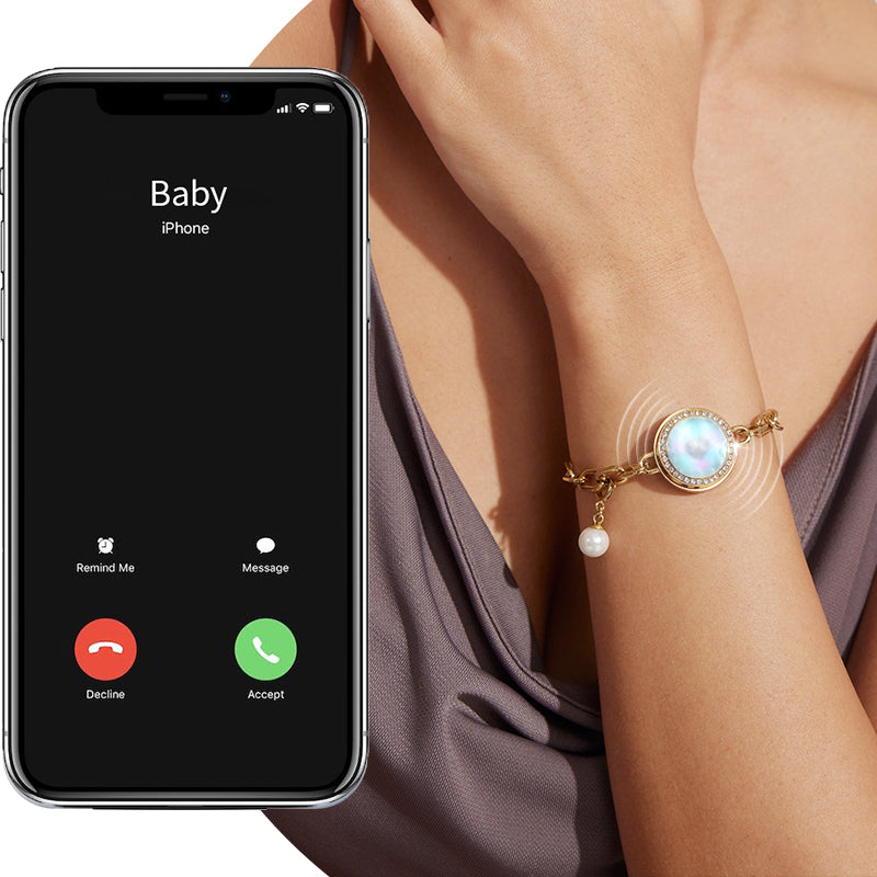 Soulmate 2.0 Touch Bracelets(Gold Cuban Chain+Gold Figaro Chain)