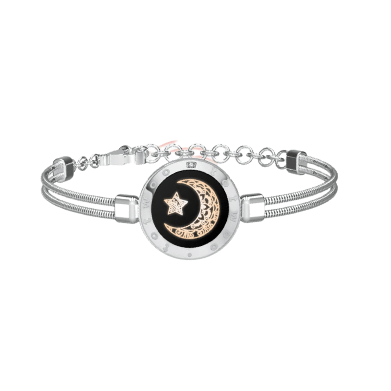 Moon Touch Single Bracelet with Snake Chain