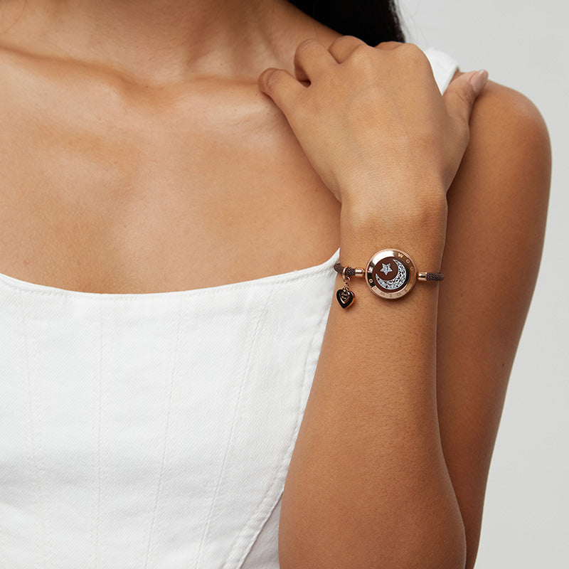 Moon Touch Bracelet with Milan Rope Single