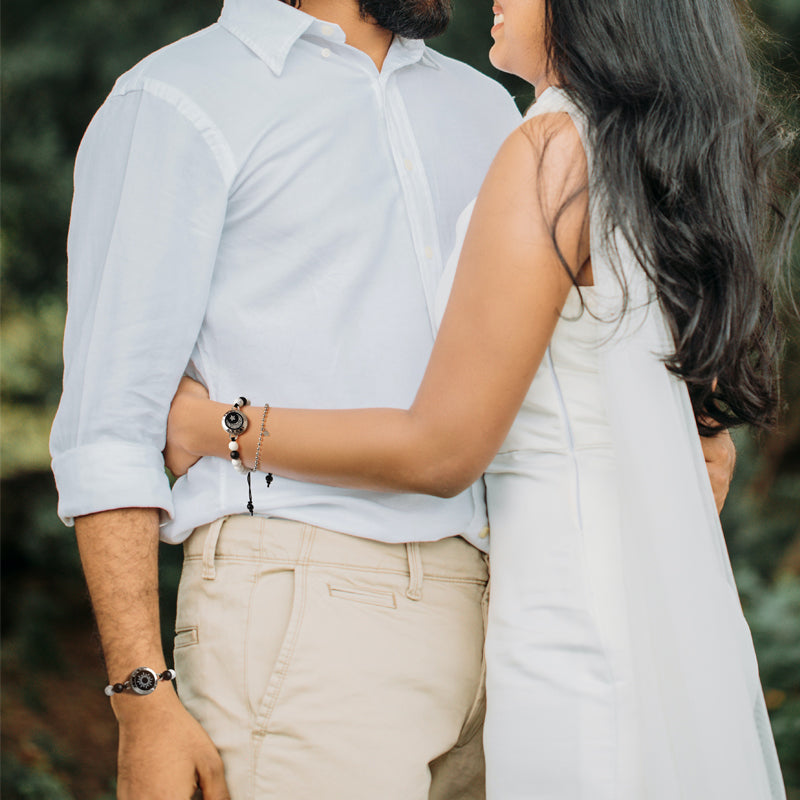 Sun&Moon Touch Bracelets with Matching Beads Single