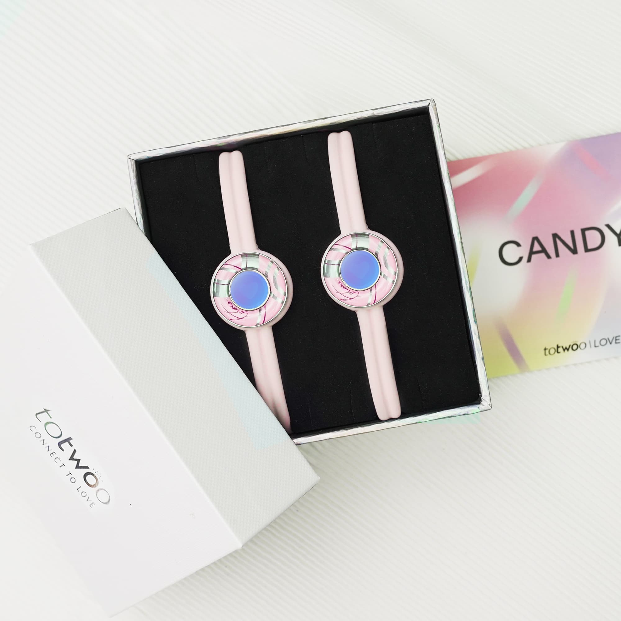 Candy Wave Touch Bracelets(Pink+Pink)
