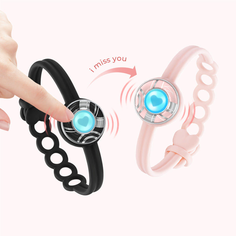 Candy Wave Touch Bracelets (Black+Pink)