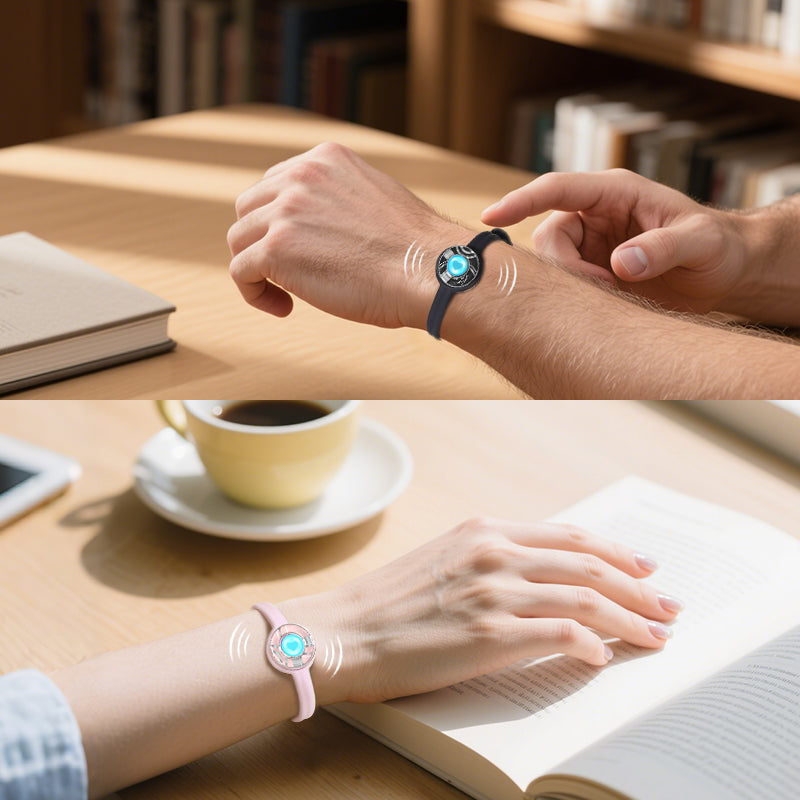 Candy Wave Touch Bracelets (Black+Pink)