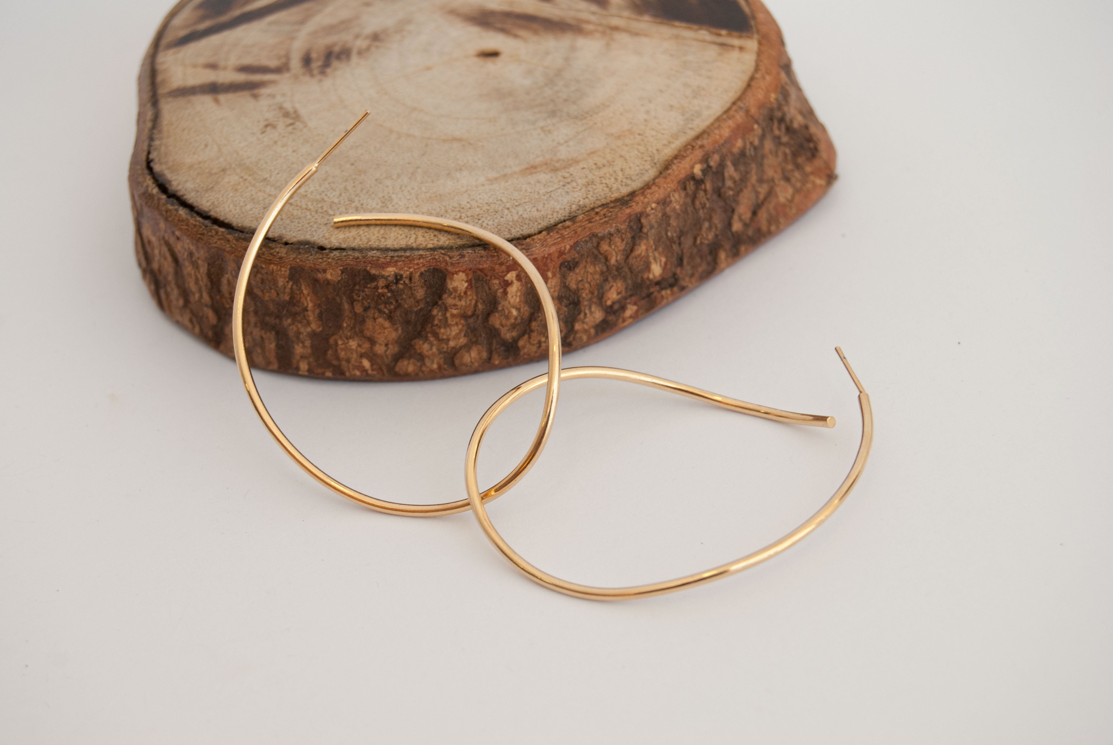 Curved Hoop Earrings
