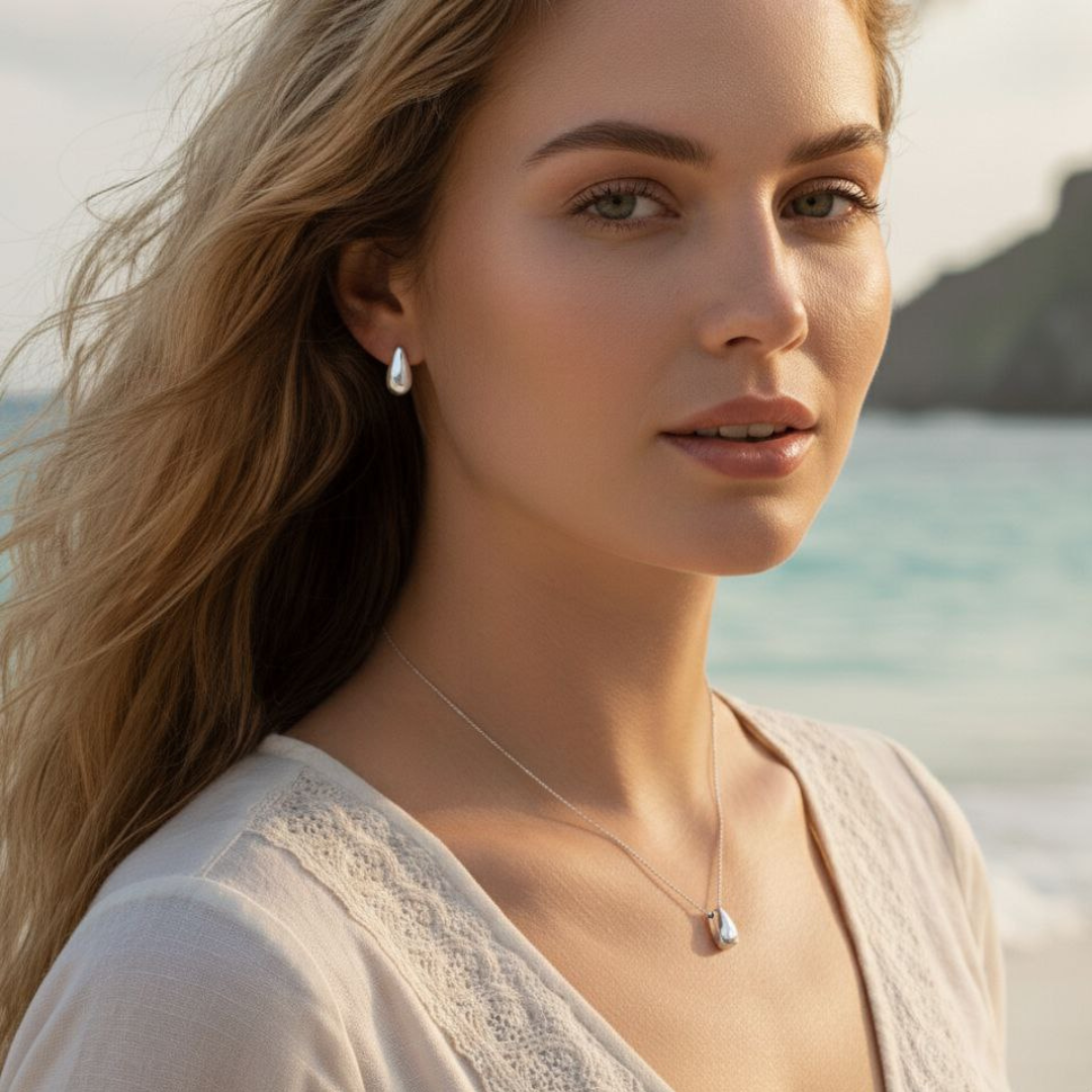 Ocean Tear Jewelry Set