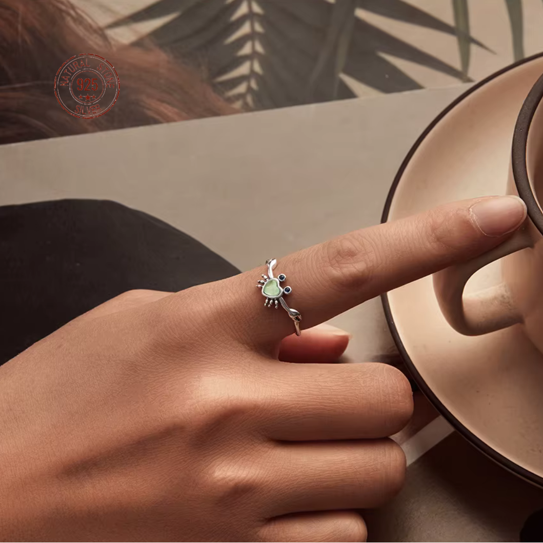 Ocean Heart Crab Ring