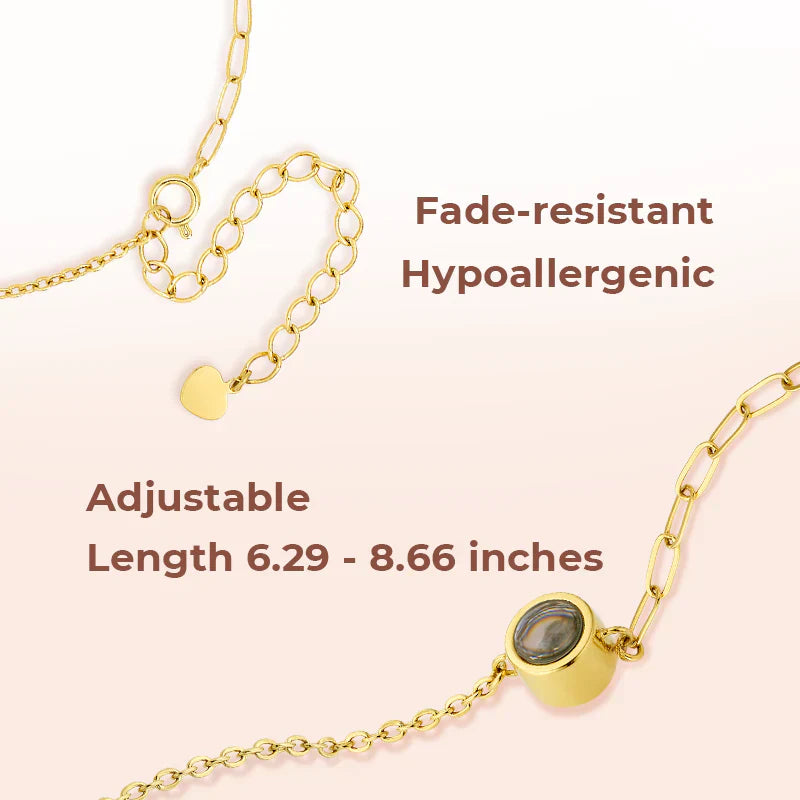 Custom Dual Chain Photo Bracelet