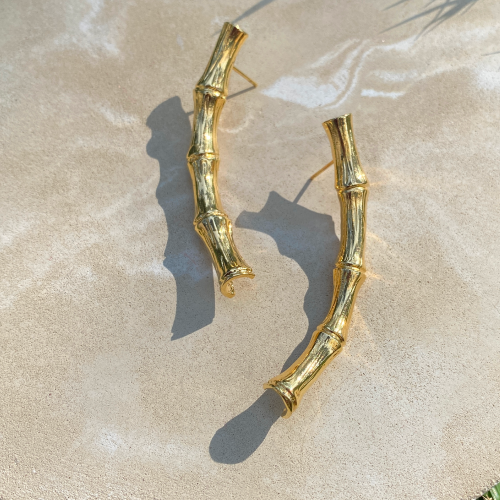 Large Bamboo Earrings
