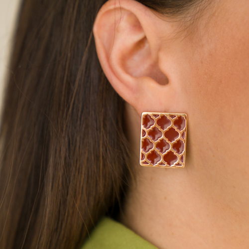 Resin Mosaic Earrings