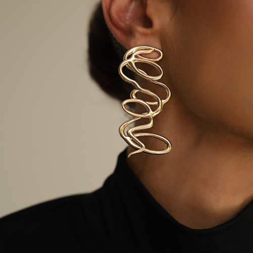 Large Paths Earring