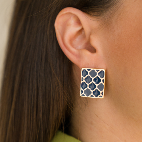 Resin Mosaic Earrings