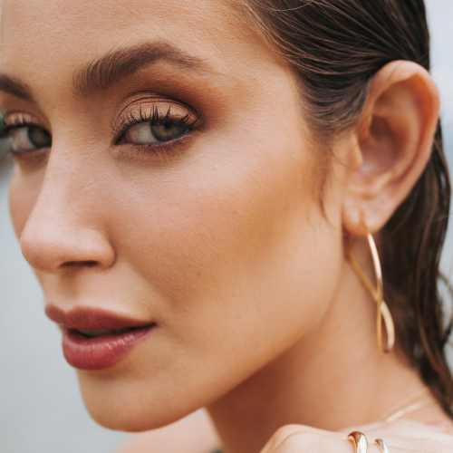 Curved Hoop Earrings